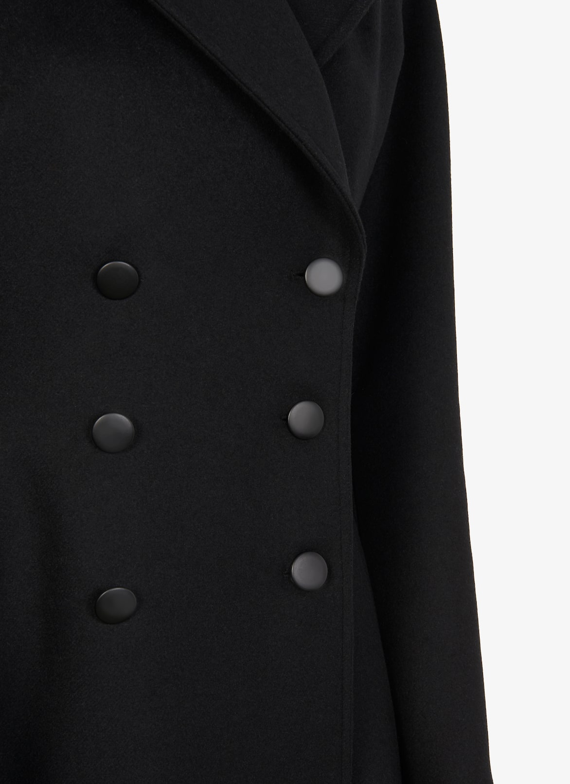 COAT DRAP DOUBLE BLACK ALAÏA BLACK COAT DRAP DOUBLE BLACK